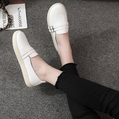Summer-style small white shoes female students breathable Korean version of leisure autumn fashion shoes flat sole single shoes 
Summer-style small white shoes female students breathable Korean version of leisure autumn fashion shoes flat sole single shoes