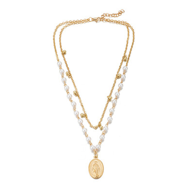 Bohemian Handmade White Beads Cross Jesus Choker Necklace Coin Satellite Necklace&Pendant Women Fashion Jewelry
Bohemian Handmade White Beads Cross Jesus Choker Necklace Coin Satellite Necklace&Pendant Women Fashion Jewelry