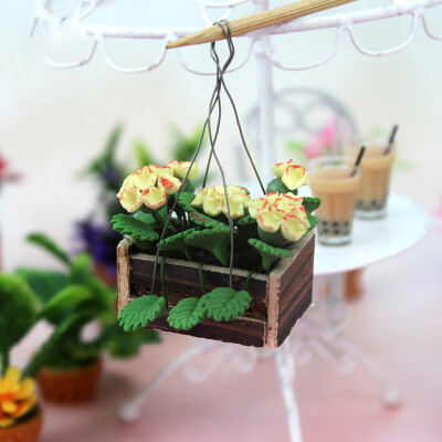 Siaonvr 112 16 Dollhouse Miniature Scene Model Mini Potted Plant Pretend Play Toy