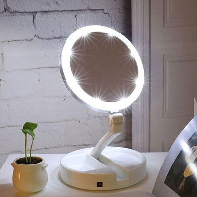 LED Lighted Folding Makeup Mirror Magnifying Mirror With Lights Vanity Table Stand Mirrors Foldable Mirror Drop Ship
LED Lighted Folding Makeup Mirror Magnifying Mirror With Lights Vanity Table Stand Mirrors Foldable Mirror Drop Ship