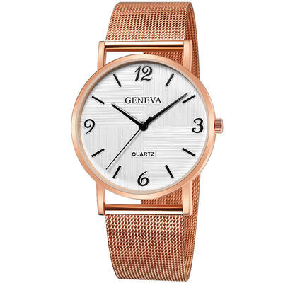GENEVA Fashion Female Watch Womens Slim Luxury Quartz Clock Stainless Steel Dress Wristwatch Lady Rose Gold Watch Reloj Mujer
GENEVA Fashion Female Watch Womens Slim Luxury Quartz Clock Stainless Steel Dress Wristwatch Lady Rose Gold Watch Reloj Mujer