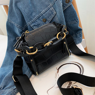 Ins Texture Fashion Crocodile Bucket Womens Bag 2019 New Bag Korean Joker Broadband Single Shoulder Messenger Bag 
Ins Texture Fashion Crocodile Bucket Womens Bag 2019 New Bag Korean Joker Broadband Single Shoulder Messenger Bag
