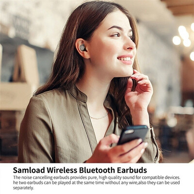 Mini Bluetooth Headsets True Wireless Stereo HIFI Earphones Touch Control Headset IPX5 Waterproof Headset with Mic
Mini Bluetooth Headsets True Wireless Stereo HIFI Earphones Touch Control Headset IPX5 Waterproof Headset with Mic