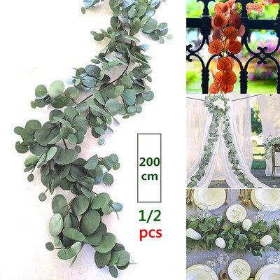 2M Artificial Eucalyptus Garland Hanging Rattan Wedding Greenery Home Decor Table Centerpieces Party Decorations Hotel
2M Artificial Eucalyptus Garland Hanging Rattan Wedding Greenery Home Decor Table Centerpieces Party Decorations Hotel
