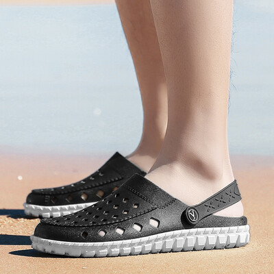 2019 summer hole semi-drag new slippers slip outside wearing sandals tide beach Baotou dual-purpose mens sandals
2019 summer hole semi-drag new slippers slip outside wearing sandals tide beach Baotou dual-purpose mens sandals
