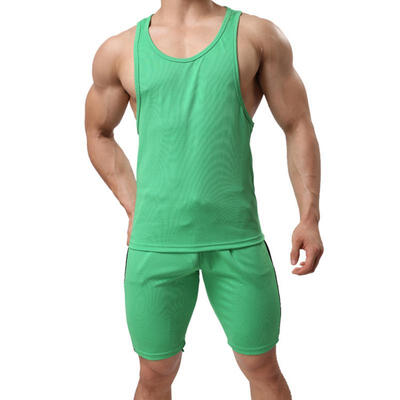 Mens Casual 2-Piece Pajama Set Breathable Quick Dry Loose Exercise Sports Vest And Shorts For Men
Mens Casual 2-Piece Pajama Set Breathable Quick Dry Loose Exercise Sports Vest And Shorts For Men