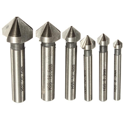 6Pcs Three edge chamfering 90° HSS Chamfer Cutter End Mill Drill Milling Cutting Tool Set
6Pcs Three edge chamfering 90° HSS Chamfer Cutter End Mill Drill Milling Cutting Tool Set