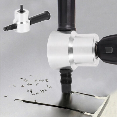 360 Degree Double Head Nibble Metal Cutting Sheet Nibbler Hole Saw Cutter Drill Tool Metal Sheet Drill Attachment Cutting Tool 
360 Degree Double Head Nibble Metal Cutting Sheet Nibbler Hole Saw Cutter Drill Tool Metal Sheet Drill Attachment Cutting Tool