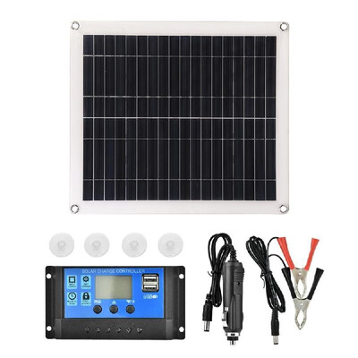 25W 5V Portable Double USB Port Flexible High Efficiency Sunpower Polycrystalline Solar Panel Power Kit with Controller
25W 5V Portable Double USB Port Flexible High Efficiency Sunpower Polycrystalline Solar Panel Power Kit with Controller