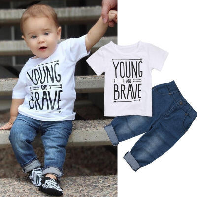 Fashioni Kids Newborn Toddler Kid Baby Boy Clothes T Shirts Tee Tops Denim Pants Outfit Set
Fashioni Kids Newborn Toddler Kid Baby Boy Clothes T Shirts Tee Tops Denim Pants Outfit Set