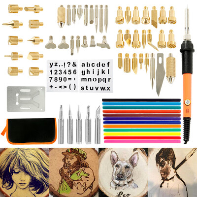 73PCS Wood Burning Kit Carving Pyrography Pen Kit 60W Temperature Adjustable Iron Welding Embossed
73PCS Wood Burning Kit Carving Pyrography Pen Kit 60W Temperature Adjustable Iron Welding Embossed