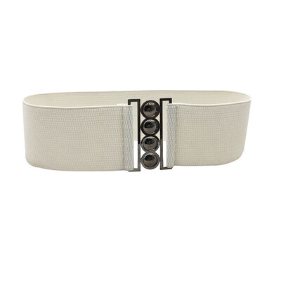 Women Fashion Stretch Buckle Waist Belt Wide Elastic Cinch Corset Waistband
