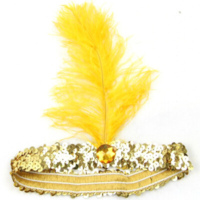 Feather Headband 1920s Flapper Sequin Headpiece Costume Head Band Party Favor Headwear
Feather Headband 1920s Flapper Sequin Headpiece Costume Head Band Party Favor Headwear