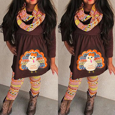 2-7T Casual Kids Baby Girl Turkey Top T-shirt DressPants Leggings Outfit Clothes Set
2-7T Casual Kids Baby Girl Turkey Top T-shirt DressPants Leggings Outfit Clothes Set