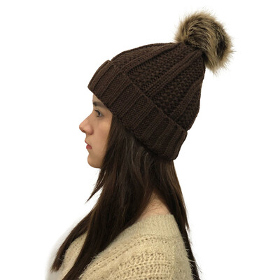 Tailored Women Autumn Winter Outdoor Faux Fur Ball Hats Crochet Knit Holey Beanie Cap
Tailored Women Autumn Winter Outdoor Faux Fur Ball Hats Crochet Knit Holey Beanie Cap