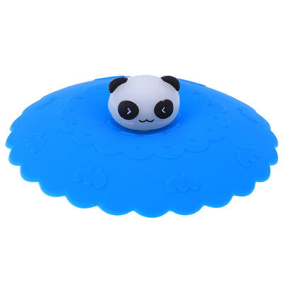10cm Dia Silicone Cartoon Cup Lid Leakproof Thermal Insulation Cup Cover