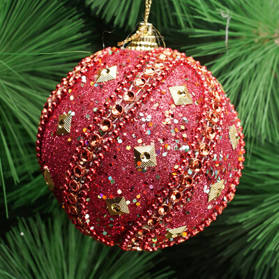 Toponeto Christmas Rhinestone Glitter Baubles Xmas Tree Ornament Decoration 8CM 
Toponeto Christmas Rhinestone Glitter Baubles Xmas Tree Ornament Decoration 8CM