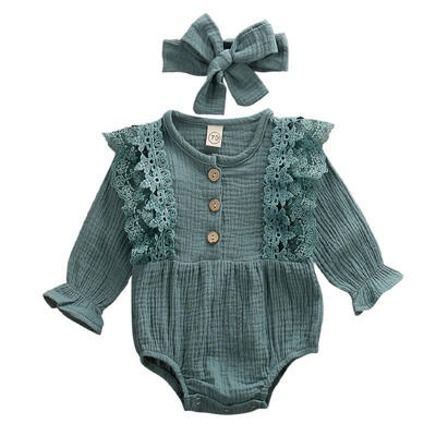Adorable Kids Baby Girls Fall Clothes Solid Ruffle Romper Lace Long Sleeve Jumpsuit Bodysuit Outfits 0-24M
Adorable Kids Baby Girls Fall Clothes Solid Ruffle Romper Lace Long Sleeve Jumpsuit Bodysuit Outfits 0-24M