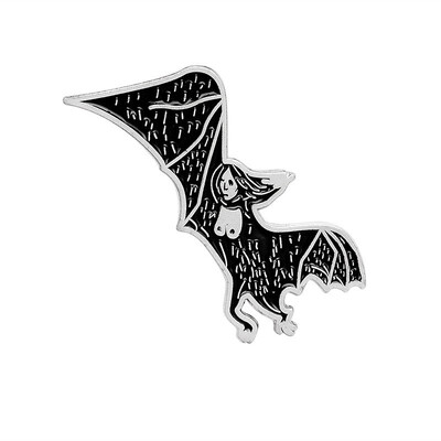 Gothic Bebe Bat Enamel Lapel Pins Creative Design Illustrators Dark Art Skeleton Pin Collector Gifts
Gothic Bebe Bat Enamel Lapel Pins Creative Design Illustrators Dark Art Skeleton Pin Collector Gifts