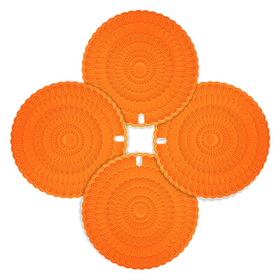 Silicone Hot Pad Food Safe Place Mat Set of 4