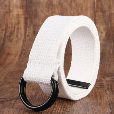 Canvas belt fashion black Alloy double ring buckle Men belt casual simple Men&Women cowboy pants belt
Canvas belt fashion black Alloy double ring buckle Men belt casual simple Men&Women cowboy pants belt