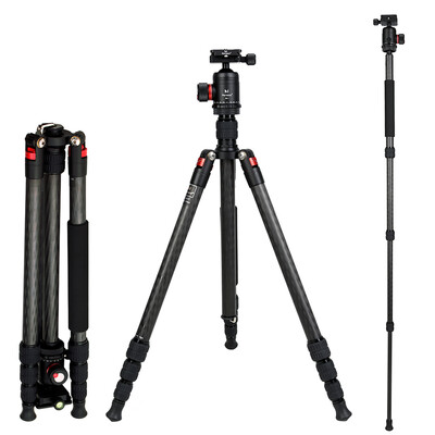 Marsace DT-1541 Carbon Fibre Tripod with Aircraft-Grade Aluminum DB-1 34mm Diameter Ballhead 360-degree Panoramic Universal QR Pla 
Marsace DT-1541 Carbon Fibre Tripod with Aircraft-Grade Aluminum DB-1 34mm Diameter Ballhead 360-degree Panoramic Universal QR Pla