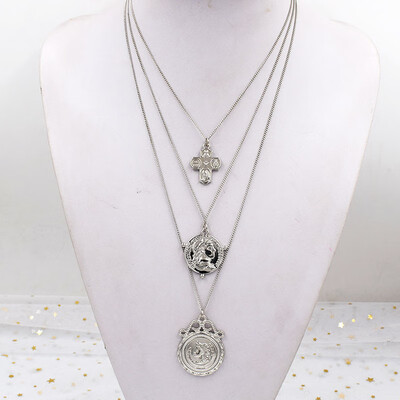 Cross Pendant Necklace Long Imitation Chain Rosary Madonna Coin Necklaces Pendants Religious Jewelry
Cross Pendant Necklace Long Imitation Chain Rosary Madonna Coin Necklaces Pendants Religious Jewelry