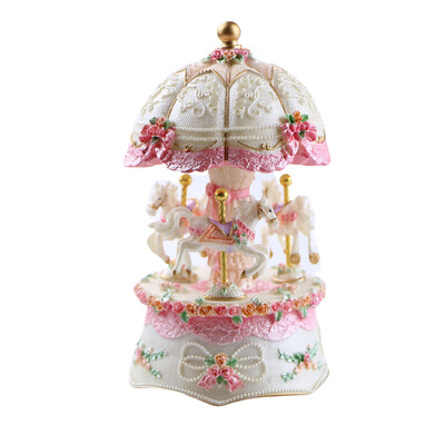 Carousel Music Box Luxury Color Change Flashing LED Light Luminous Rotating 3-Horse Carousels Horse Melody Music Box Valentines
Carousel Music Box Luxury Color Change Flashing LED Light Luminous Rotating 3-Horse Carousels Horse Melody Music Box Valentines