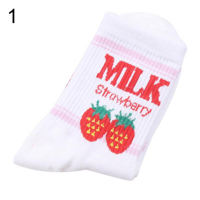 Cute Strawberry Banana Cow Middle Tube Cotton Breathable Women Skateboard Socks
Cute Strawberry Banana Cow Middle Tube Cotton Breathable Women Skateboard Socks