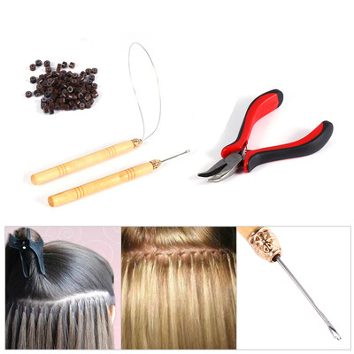 100PCS Silicone Beads Hair Extension Micro Rings Hook Needle Pulling Loop Plier Tool Kit Plier Hair Extension Beads
100PCS Silicone Beads Hair Extension Micro Rings Hook Needle Pulling Loop Plier Tool Kit Plier Hair Extension Beads
