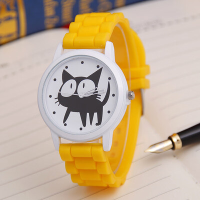 Korean version of cute kitten candy silicone belt casual student quartz fashion cat men&women watch batch
Korean version of cute kitten candy silicone belt casual student quartz fashion cat men&women watch batch