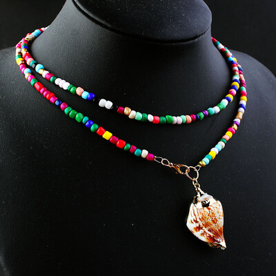 Colorful Seed Beads Choker for Women Bohemian Summer Chic Bib Collier Femme Cowrie Shell Dropshipping Fashion Trendy 2019
Colorful Seed Beads Choker for Women Bohemian Summer Chic Bib Collier Femme Cowrie Shell Dropshipping Fashion Trendy 2019