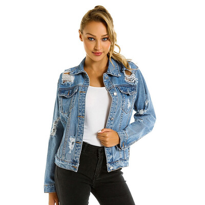 Roseonmyhand Women Boyfriend Oversize Hole Loose Jacket Casual Denim Jeans Coat Outwear
Roseonmyhand Women Boyfriend Oversize Hole Loose Jacket Casual Denim Jeans Coat Outwear