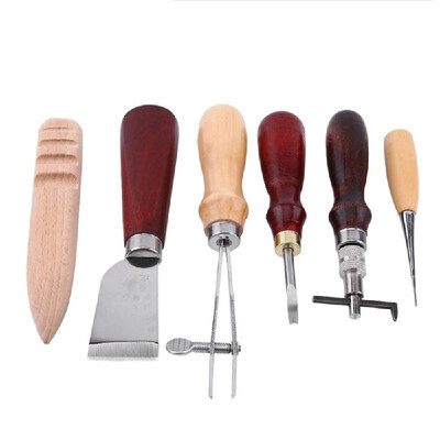 Professional 6pcs Leather Craft Tools Kit Hand Leathercraft Accessories Leather Making Tool Set
Professional 6pcs Leather Craft Tools Kit Hand Leathercraft Accessories Leather Making Tool Set
