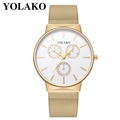 Gobestart YOLAKO Mens Quartz Stainless Steel Band Newv Strap Watch Analog Wrist Watch
Gobestart YOLAKO Mens Quartz Stainless Steel Band Newv Strap Watch Analog Wrist Watch