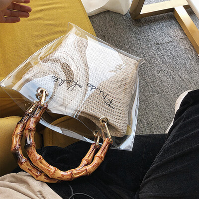 Advanced sense bag Ocean transparent transparent bamboo handbag handbags new 2019 wild ins chain Messenger bag
Advanced sense bag Ocean transparent transparent bamboo handbag handbags new 2019 wild ins chain Messenger bag