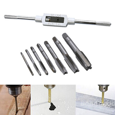〖Follure〗Hand Screw Thread Metric Plug Tap Set M3-M12 With Adjustable Tap Wrench 8 Pcs
〖Follure〗Hand Screw Thread Metric Plug Tap Set M3-M12 With Adjustable Tap Wrench 8 Pcs