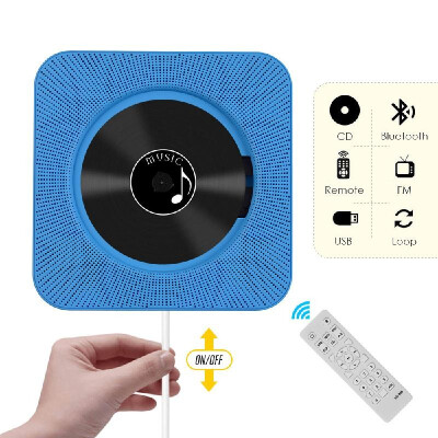 Portable Wall Mounted CD Player Music Amplifier Audio Boombox with Remote Control Support BT USB FM Modes Blue JP Plug
Portable Wall Mounted CD Player Music Amplifier Audio Boombox with Remote Control Support BT USB FM Modes Blue JP Plug