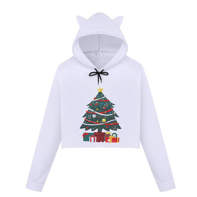 Gobestart Womens long Sleeve Christmas Printed Cat Ear Hooded Sweatshirt Blouse Tops
Gobestart Womens long Sleeve Christmas Printed Cat Ear Hooded Sweatshirt Blouse Tops