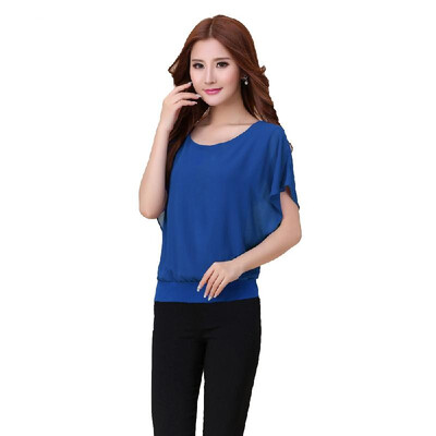New Fashion Women T-Shirt Chiffon Overlay Round Neck Short Batwing Sleeve Causal Tee Tops Blouse
New Fashion Women T-Shirt Chiffon Overlay Round Neck Short Batwing Sleeve Causal Tee Tops Blouse