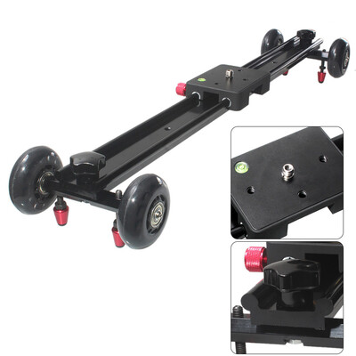 60cm 24" Video Track Dolly Sliding-pad Slider Video Stabilization System with Flexible Wheels for DV Camera DSLR Camcorder
60cm 24" Video Track Dolly Sliding-pad Slider Video Stabilization System with Flexible Wheels for DV Camera DSLR Camcorder
