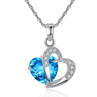 Heart Necklace Women Girl Pendant Necklace Silver Chain Jewelry Gift Holiday Seaside Beach Jewelry crystal
Heart Necklace Women Girl Pendant Necklace Silver Chain Jewelry Gift Holiday Seaside Beach Jewelry crystal