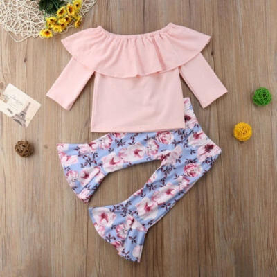 2PCS Newborn Baby Girl Ruffle Long Sleeve Tops T-shirt Floral Flared Pants Outfits Clothes Set 0-5T
2PCS Newborn Baby Girl Ruffle Long Sleeve Tops T-shirt Floral Flared Pants Outfits Clothes Set 0-5T