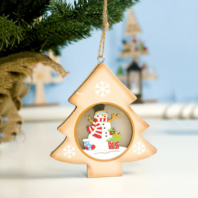 Gobestart Christmas Wood Painted Snowman Light Card Christmas Tree Light Small Pendant
Gobestart Christmas Wood Painted Snowman Light Card Christmas Tree Light Small Pendant