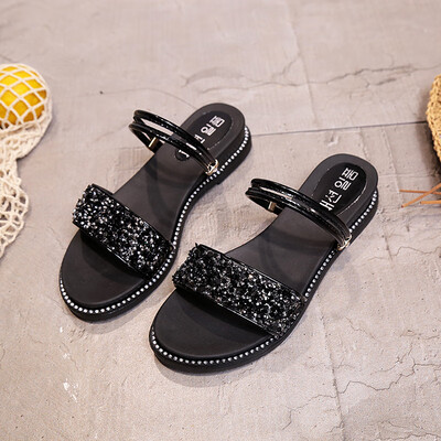 Sandals Female Spring&Summer Flat Bottom Two Sandals Female Student Chic Baitai Korean version of medium heel shoes
Sandals Female Spring&Summer Flat Bottom Two Sandals Female Student Chic Baitai Korean version of medium heel shoes