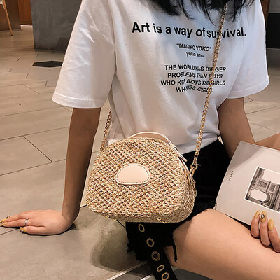 Tailored Women New Fashion Wild Chain Handbag Messenger Shoulder Bag Weaving Bag
Tailored Women New Fashion Wild Chain Handbag Messenger Shoulder Bag Weaving Bag