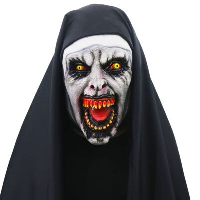 Halloween Nun Horror Mask Cosplay Scary Latex Masks with Headscarf Full Face Covered Halloween Party Props for Adults Children
Halloween Nun Horror Mask Cosplay Scary Latex Masks with Headscarf Full Face Covered Halloween Party Props for Adults Children