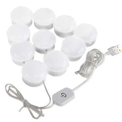 Studio Glow Make-Up Light Vanity Make Up Lighting Cordless Professional Bright with 10 LED Bulbs Portable Cosmetic Mirror Light Ki
Studio Glow Make-Up Light Vanity Make Up Lighting Cordless Professional Bright with 10 LED Bulbs Portable Cosmetic Mirror Light Ki