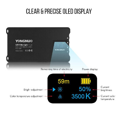 YONGNUO YN125 Mini LED Fill Light Photography Lamp 120pcs LEDs Dimmable 3200-5600K Built-in Rechargeable Battery for Live Video Gr
YONGNUO YN125 Mini LED Fill Light Photography Lamp 120pcs LEDs Dimmable 3200-5600K Built-in Rechargeable Battery for Live Video Gr