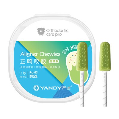 Yan Di YANDY Orthodontic chews ice cream section 2 Matcha flavor Orthodontic chews invisible beauty chew gum food grade silicone
Yan Di YANDY Orthodontic chews ice cream section 2 Matcha flavor Orthodontic chews invisible beauty chew gum food grade silicone